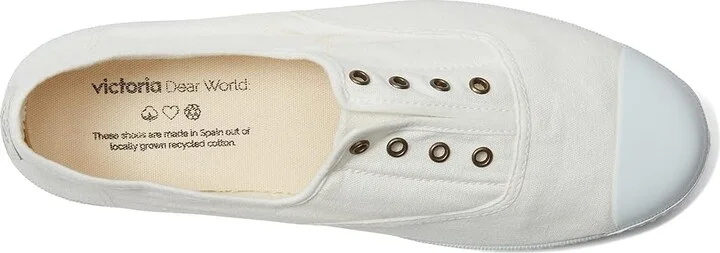 victoria 1915 Inglesa Recicled Organic Cotton DREC Women's Shoes Blanco : EU 38 (US Women's 7) M, Textile - Image 2