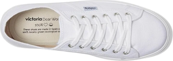 victoria Barcelona Lona Athletic Shoes Blanco : EU 38 (US Women's 7) Medium - Image 2