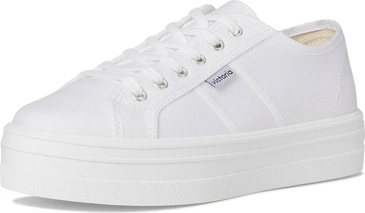 victoria Barcelona Lona Athletic Shoes Blanco : EU 38 (US Women's 7) Medium - Image 5
