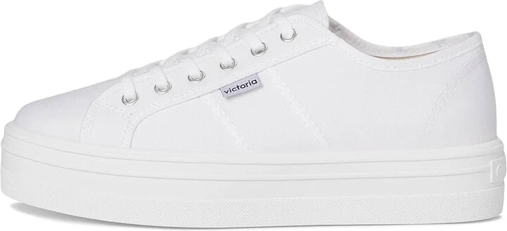 victoria Barcelona Lona Athletic Shoes Blanco : EU 38 (US Women's 7) Medium - Image 6