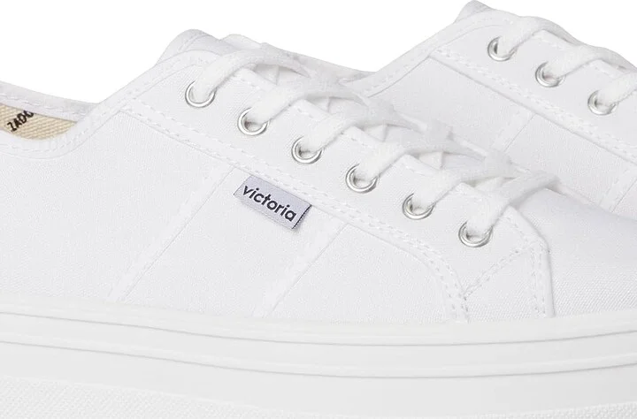 victoria Barcelona Lona Athletic Shoes Blanco : EU 38 (US Women's 7) Medium - Image 7