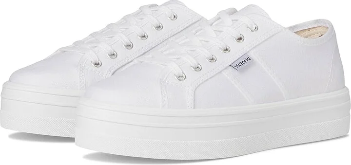 victoria Barcelona Lona Athletic Shoes Blanco : EU 38 (US Women's 7) Medium
