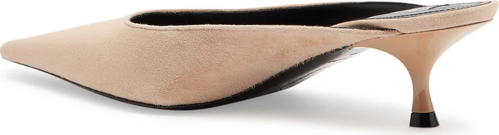 Victoria Beckham 45 Brushed Suede Mules - Image 2