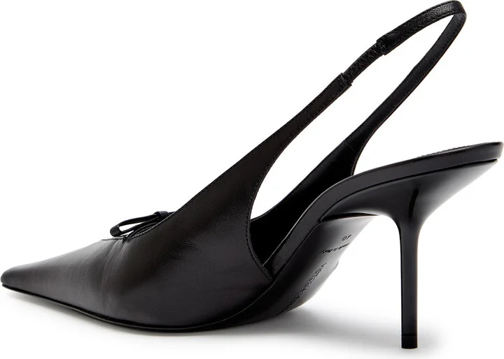 Victoria Beckham 75 Leather Slingback Pumps - Image 2