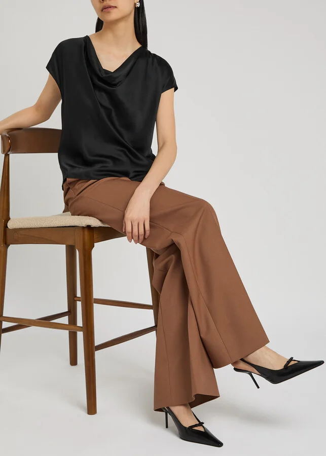 Victoria Beckham 75 Leather Slingback Pumps - Image 5