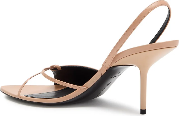 Victoria Beckham 75 Leather Slingback Pumps - Image 2