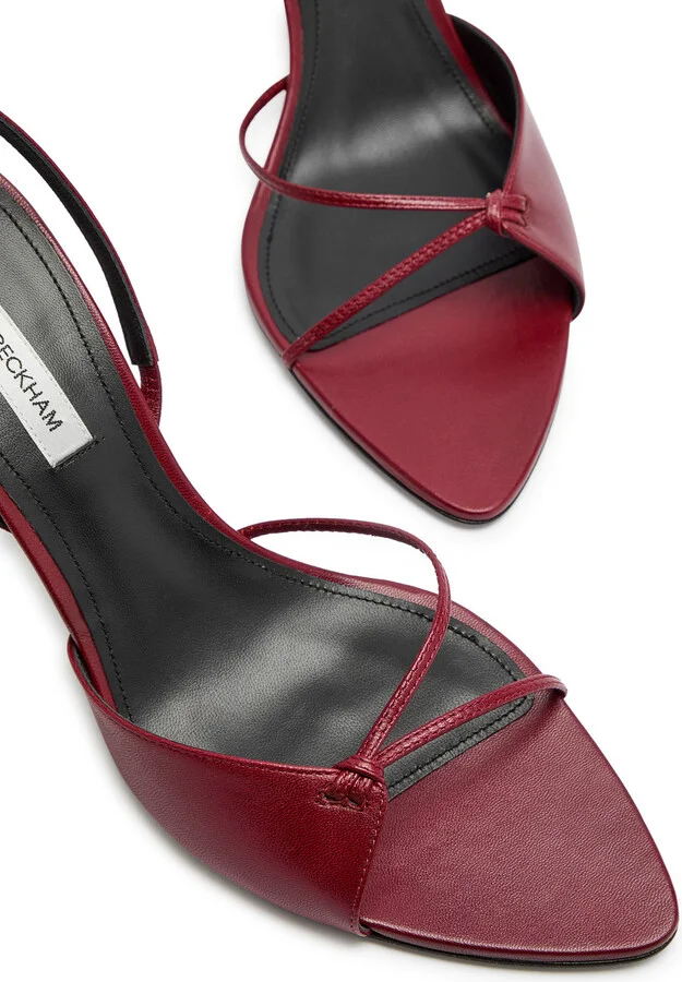 Victoria Beckham 75 Leather Slingback Pumps - Image 7