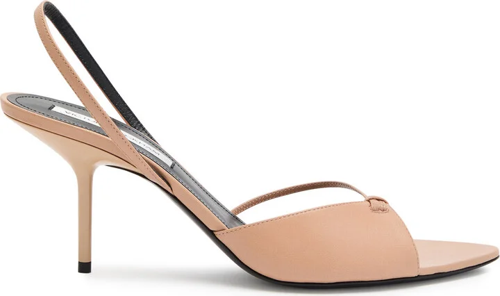 Victoria Beckham 75 Leather Slingback Pumps