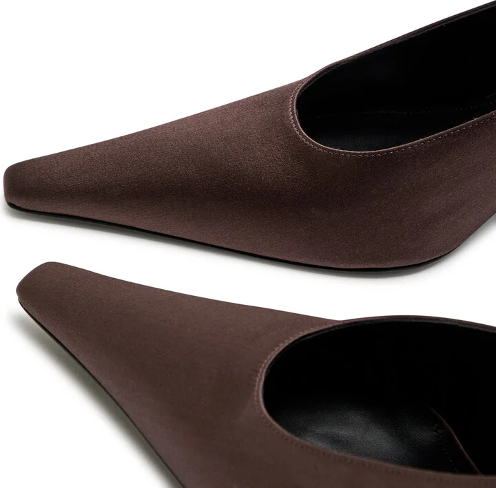 Victoria Beckham 75 Satin Pumps - Image 3