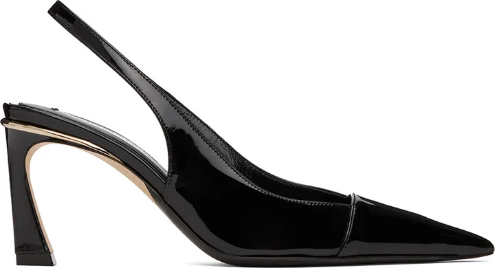 Victoria Beckham Black 75mm Slingback Heels