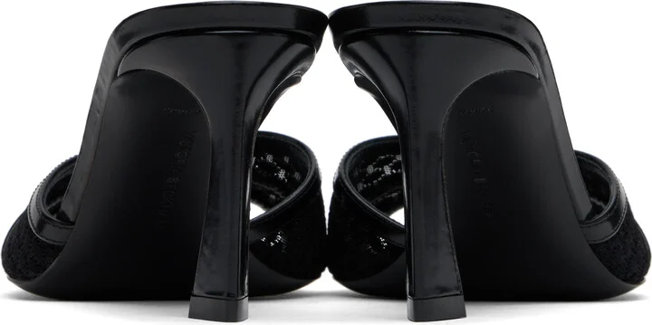 Victoria Beckham Black B Buckle Heeled Sandals - Image 2