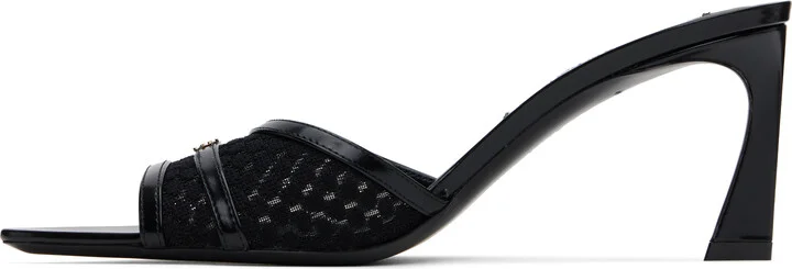 Victoria Beckham Black B Buckle Heeled Sandals - Image 3