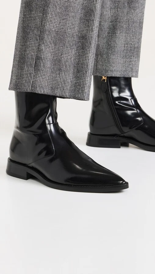 Victoria Beckham Flat Pointy Toe Boots - Image 4