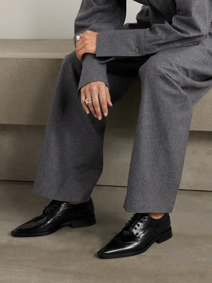 Victoria Beckham - Leather Brogues - Black - Image 2