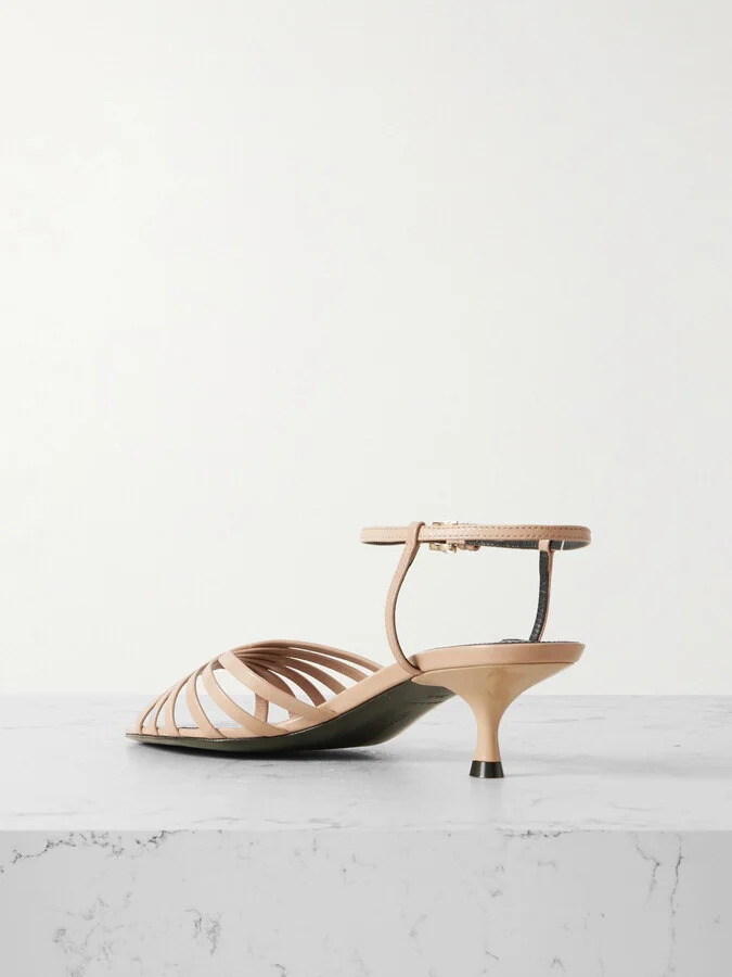 Victoria Beckham - Leather Sandals - Neutrals - Image 3