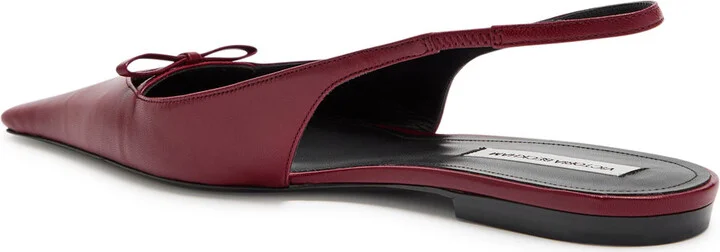 Victoria Beckham Leather Slingback Flats - Image 2