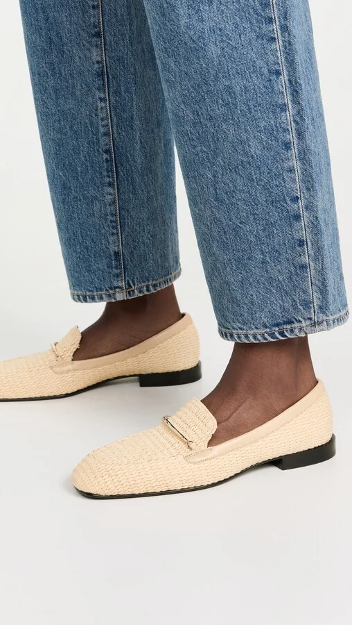 Victoria Beckham Raffia Loafers - Image 4