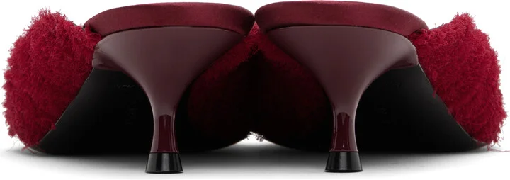 Victoria Beckham Red Sloan Mules - Image 2