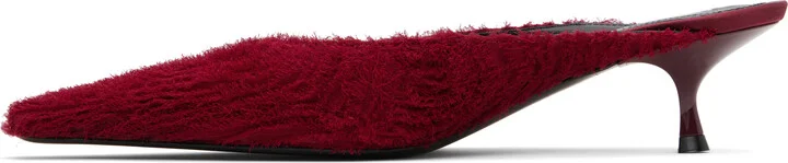 Victoria Beckham Red Sloan Mules - Image 3