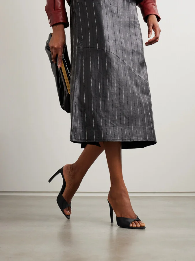 Victoria Beckham - Satin Mules - Black - Image 2