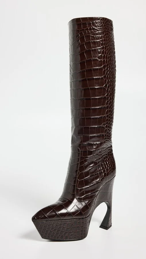 Victoria Beckham Sculptural Wedge Boots - Image 2