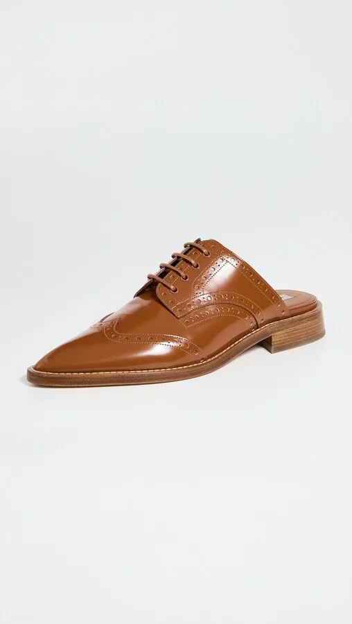 Victoria Beckham Spazzolato Oxford Mules - Image 2