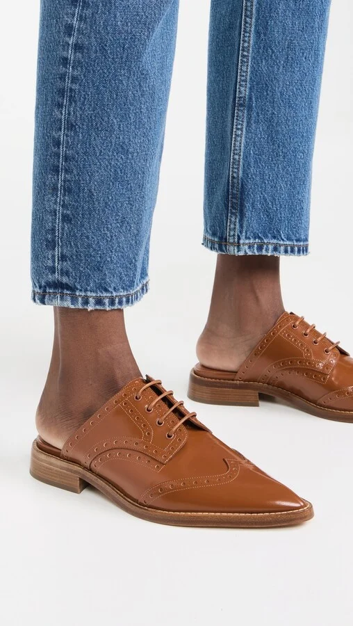Victoria Beckham Spazzolato Oxford Mules - Image 5
