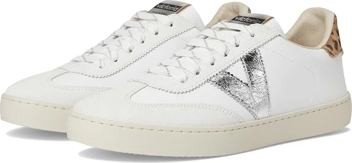 victoria Berlin Suede Leopard Athletic Shoes Plata : EU 40 (US Women's 9) Medium, Leather/Synthetic