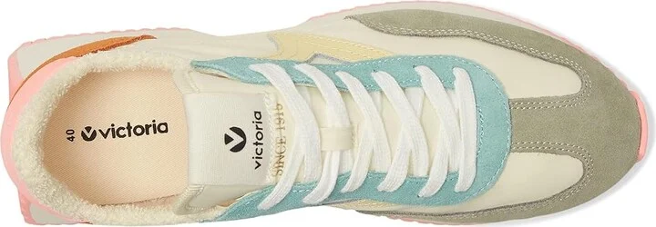 victoria Cosmos Suede Nylon Athletic Shoes Coral : EU 39 (US Women's 8) Medium, Synthetic - Image 2