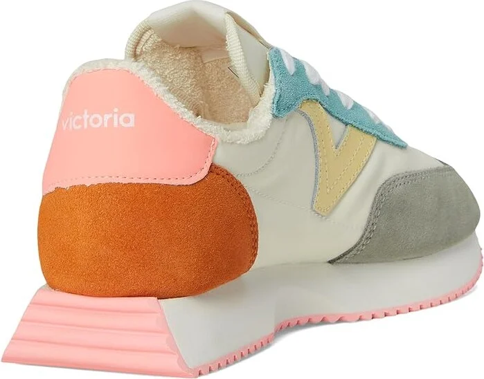 victoria Cosmos Suede Nylon Athletic Shoes Coral : EU 39 (US Women's 8) Medium, Synthetic - Image 4