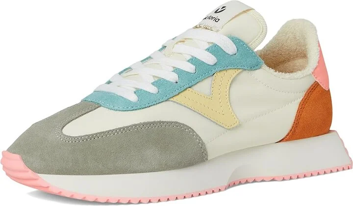 victoria Cosmos Suede Nylon Athletic Shoes Coral : EU 39 (US Women's 8) Medium, Synthetic - Image 5