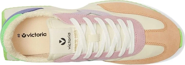 victoria Cosmos Suede Nylon Athletic Shoes Coral : EU 39 (US Women's 8) Medium, Synthetic - Image 8