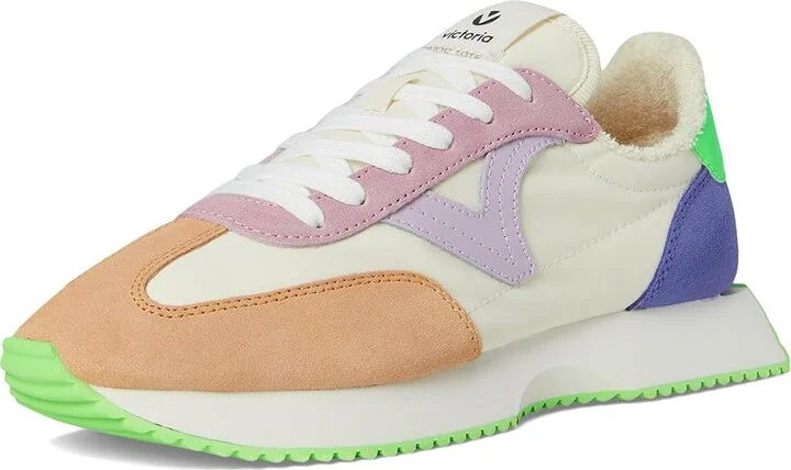 victoria Cosmos Suede Nylon Athletic Shoes Coral : EU 39 (US Women's 8) Medium, Synthetic - Image 11