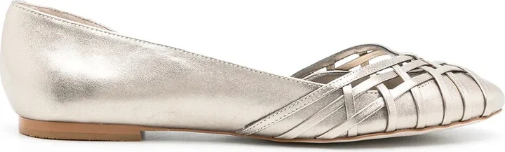 Victoria leather ballerina shoes