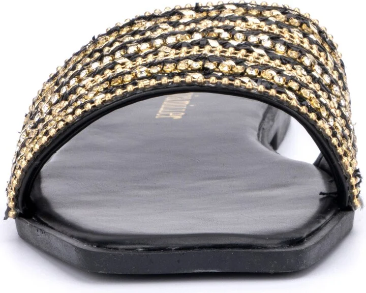 Victoria Rhinestone Slide Sandal - Image 3