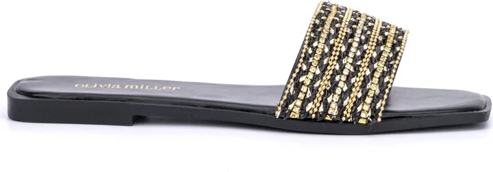 Victoria Rhinestone Slide Sandal - Image 4