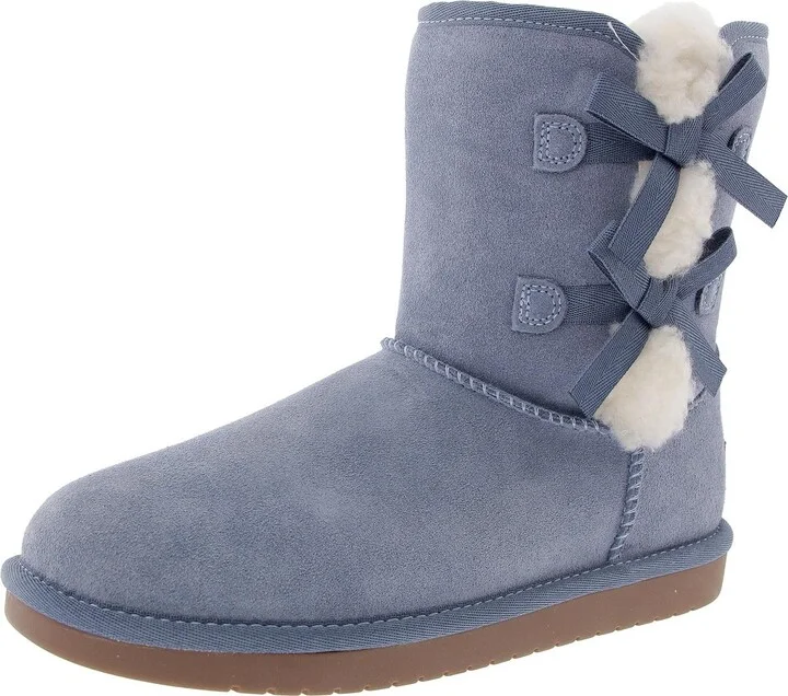 Victoria Short Womens Faux Fur Lined Suede Winter & Snow Boots