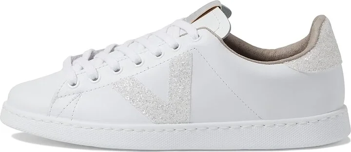 victoria Tennis Leather Glitter V Women's Shoes Blanco : EU 38 (US Women's 6) M, Leather/Synthetic - Image 6