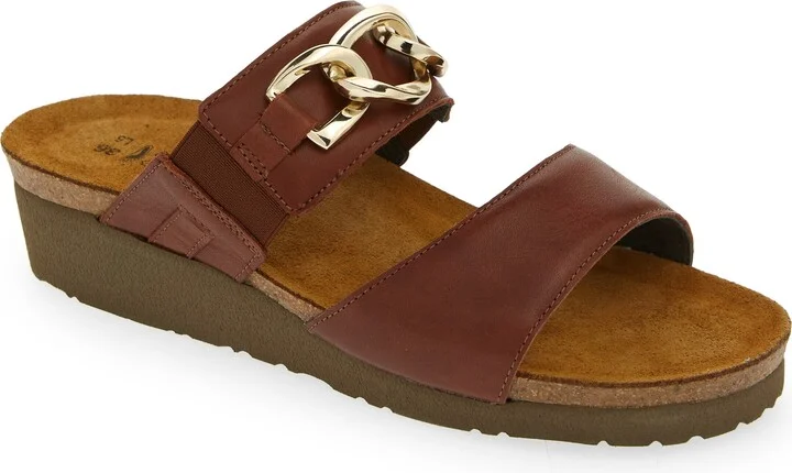 Victoria Wedge Slide Sandal