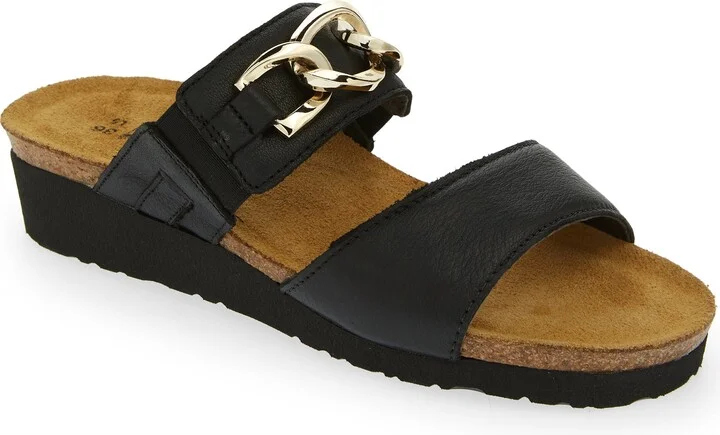 Victoria Wedge Slide Sandal