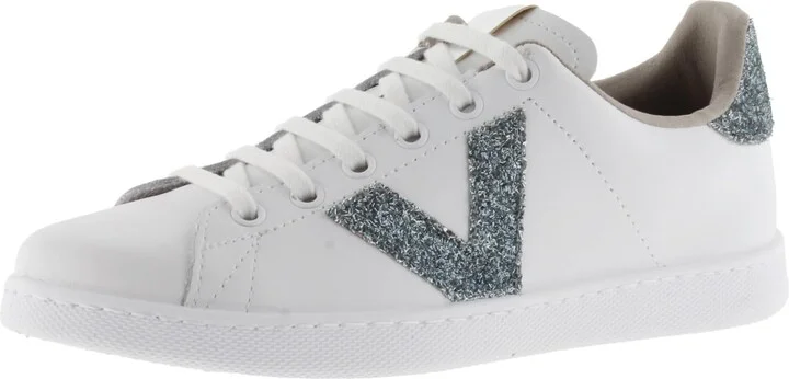 Victoria Women's Tennis Leather Glitter Sneaker