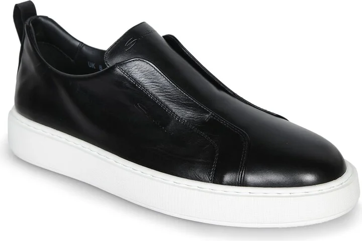 Victory Black Leather Sneakers - Image 2
