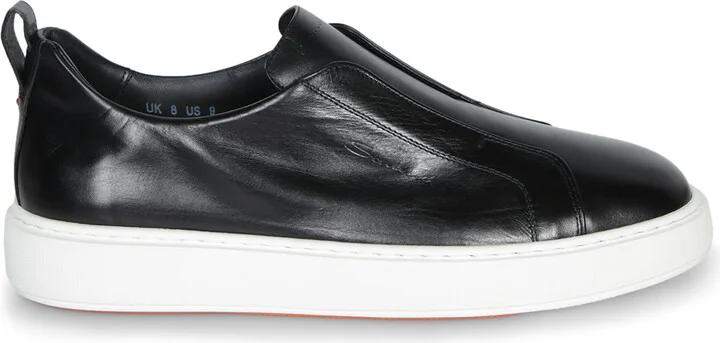 Victory Black Leather Sneakers