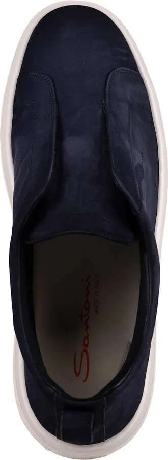 Victory-fehu59 Laceless Sneakers In Leather - Image 2