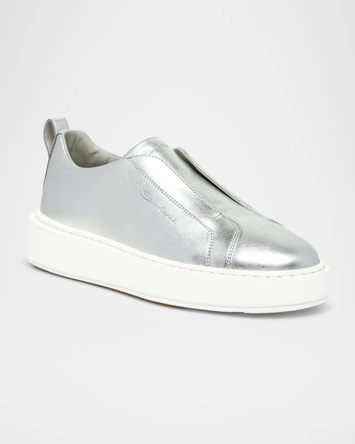 Victory Metallic Slip-On Sneakers - Image 4
