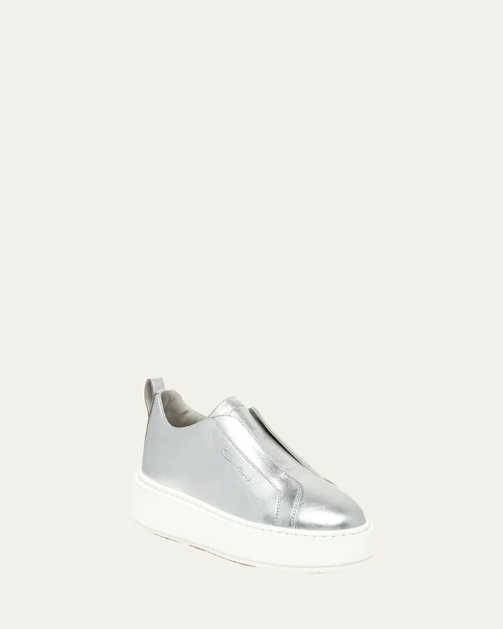 Victory Metallic Slip-On Sneakers - Image 4