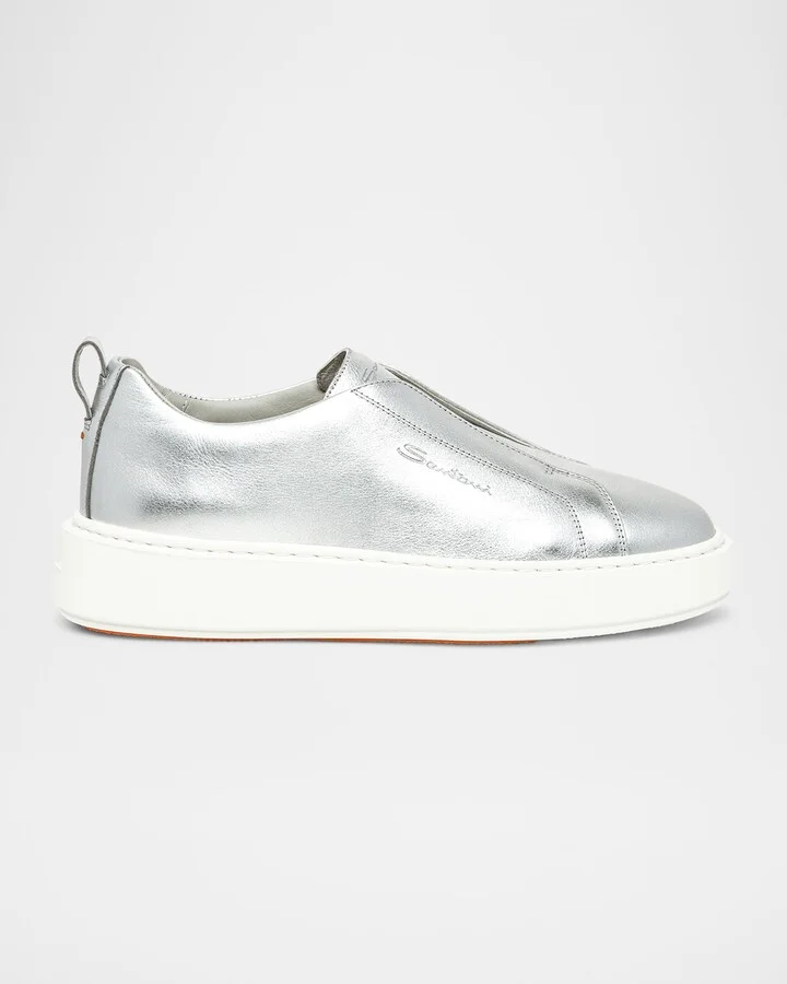 Victory Metallic Slip-On Sneakers