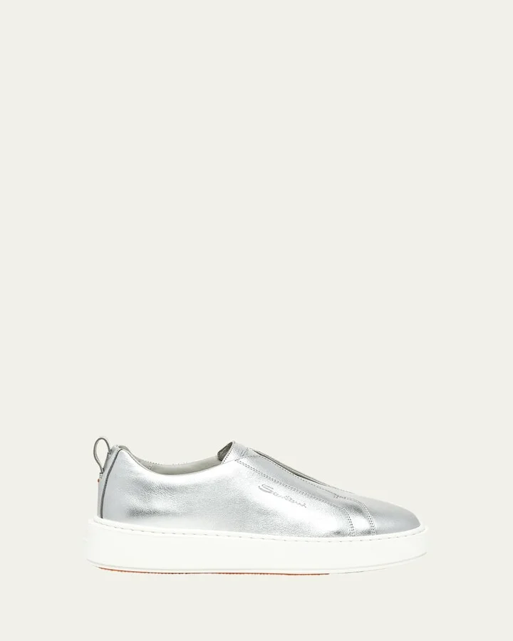 Victory Metallic Slip-On Sneakers