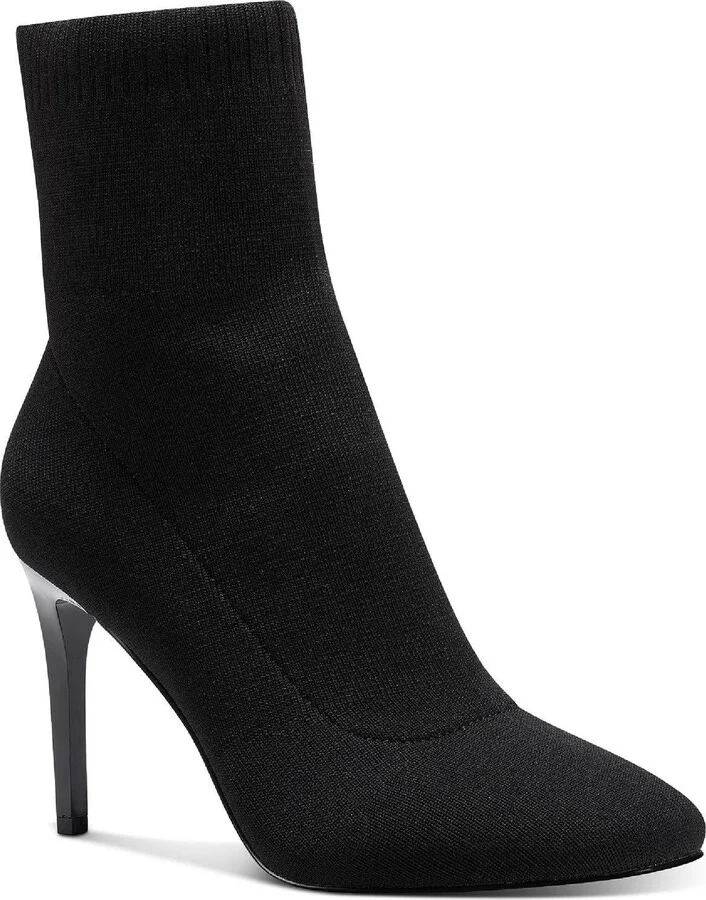 Vidalia Womens Knit Dressy Ankle Boots