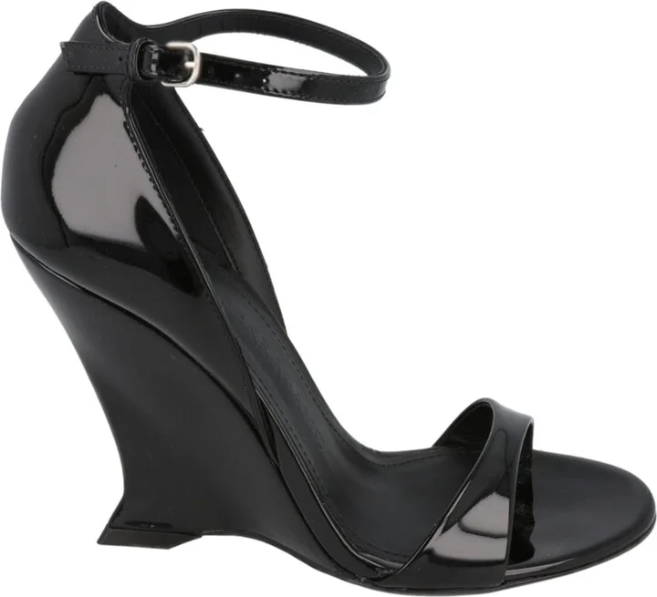 Vidette Patent Leather Wedge Sandals